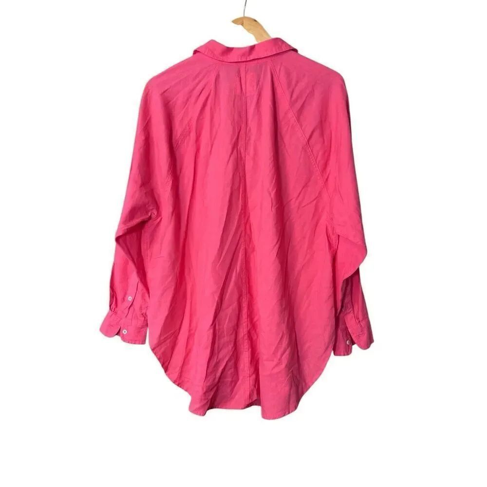 Aerie the linen blend coverup shirt lightweight oversized button down - Picture 5 of 12